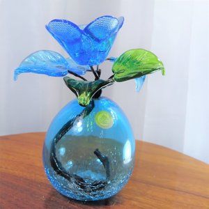 RGC Glass Flower in Glass Vase
